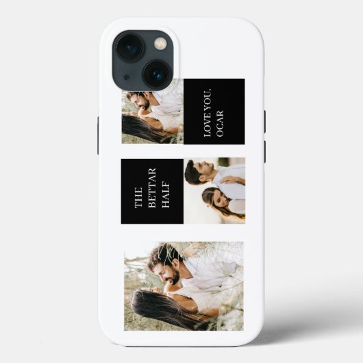 Collage Couple Foto | Valentijn Cadeau Case-Mate iPhone Case (Achterkant)