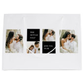 Collage Couple Foto | Valentijn Cadeau Groot Cadeauzakje (Voorkant)