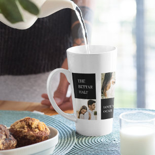 Collage Couple Foto   Valentijn Cadeau Latte Mok