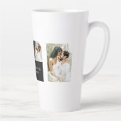 Collage Couple Foto | Valentijn Cadeau Latte Mok (Rechts)