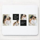 Collage Couple Foto | Valentijn Cadeau Muismat (Voorkant)