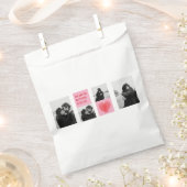 Collage Couple Foto | Valentijns roze en rood hart Bedankzakje (Geknipt)