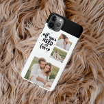 Collage Couple Photo & All You Need Is Love Quote iPhone 11Pro Max Hoesje<br><div class="desc">Collage Couple Photo & All You Need Is Love Quote</div>