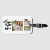 Collage Couple Photo en alles wat u nodig hebt is Bagagelabel (Voorkant (horizontaal))