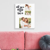 Collage Couple Photo en alles wat u nodig hebt is  Canvas Afdruk (Insitu (Woonkamer))