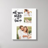 Collage Couple Photo en alles wat u nodig hebt is  Canvas Afdruk (Voorkant)