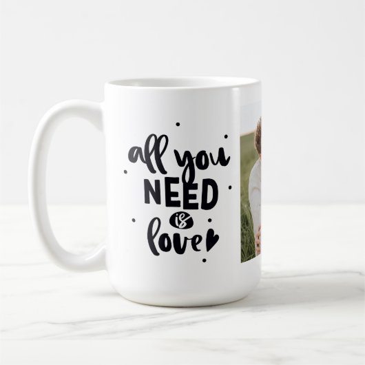 Collage Couple Photo en alles wat u nodig hebt is  Koffiemok (Links)