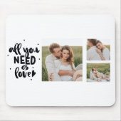 Collage Couple Photo en alles wat u nodig hebt is  Muismat (Voorkant)