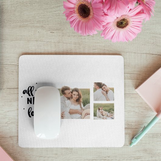 Collage Couple Photo en alles wat u nodig hebt is  Muismat