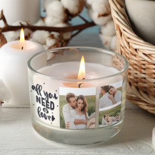 Collage Couple Photo en alles wat u nodig hebt is Rechthoekige Sticker