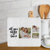 Collage Couple Photo en alles wat u nodig hebt is  Snijplank