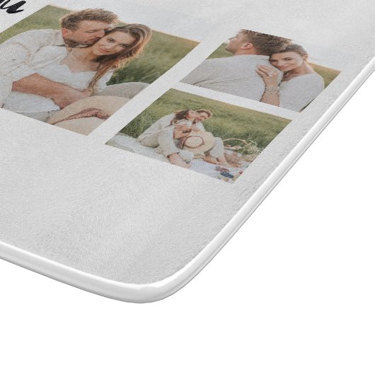 Collage Couple Photo en alles wat u nodig hebt is  Snijplank (Hoek)