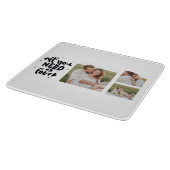 Collage Couple Photo en alles wat u nodig hebt is Snijplank (Hoek)