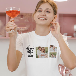 Collage Couple Photo en alles wat u nodig hebt is  T-shirt