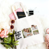 Collage Couple Photo en alles wat u nodig hebt is Tote Bag