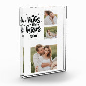 Collage Couple Photo & Hugs and Kisses Phrase Love Fotoblokken (Links)