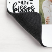 Collage Couple Photo & Hugs and Kisses Phrase Love Muismat (Hoek)