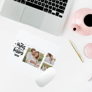 Collage Couple Photo & Hugs and Kisses Phrase Love Muismat