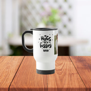 Collage Couple Photo & Hugs and Kisses Phrase Love Reisbeker