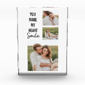 Collage Couple Photo & Lovely Romantic Quote Fotoblokken (Voorkant)
