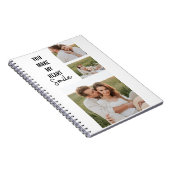 Collage Couple Photo & Lovely Romantic Quote Notitieboek (Rechterzijde)