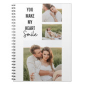 Collage Couple Photo & Lovely Romantic Quote Notitieboek (Voorkant)