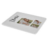 Collage Couple Photo & Lovely Romantic Quote Snijplank (Hoek)