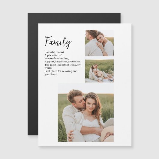 Collage Couple Photo & Romantic Family Gift (Voorkant / Achterkant)