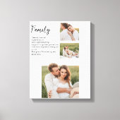 Collage Couple Photo & Romantic Family Gift Canvas Afdruk (Voorkant)