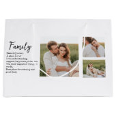 Collage Couple Photo & Romantic Family Gift Groot Cadeauzakje (Voorkant)