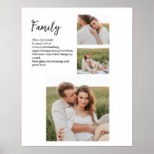 Collage Couple Photo & Romantic Family Gift Poster (Voorkant)