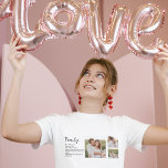 Collage Couple Photo & Romantic Family Gift T-shirt<br><div class="desc">Collage Couple Photo & Romantic Family Gift</div>