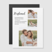 Collage Couple Photo & Romantic Husband Love Gift (Voorkant / Achterkant)
