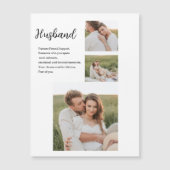 Collage Couple Photo & Romantic Husband Love Gift (Voorkant)