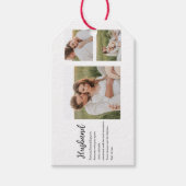 Collage Couple Photo & Romantic Husband Love Gift Cadeaulabel (Voorkant)