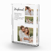 Collage Couple Photo & Romantic Husband Love Gift Fotoblokken (Rechts)
