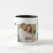 Collage Couple Photo & Romantic Husband Love Gift Mok (Midden)
