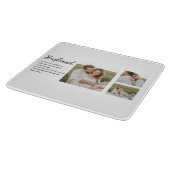 Collage Couple Photo & Romantic Husband Love Gift Snijplank (Hoek)