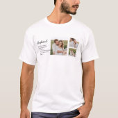 Collage Couple Photo & Romantic Husband Love Gift T-shirt (Voorkant)
