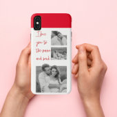 Collage Couple Photo & Romantic Quote Love You Cas Case-Mate iPhone Case
