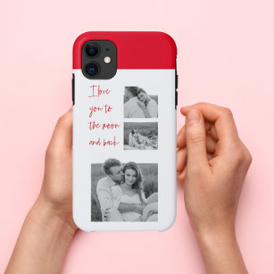 Collage Couple Photo & Romantic Quote Love You Cas Case-Mate iPhone Case