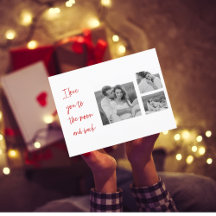 Collage Couple Photo & Romantic Quote Love You Hol