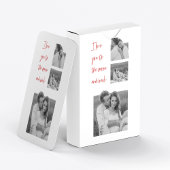 Collage Couple Photo & Romantic Quote Love You Pla Pokerkaarten