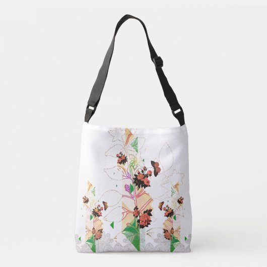 Collage  crossbody tas (Achterkant)