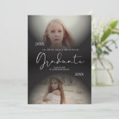 Collage Dan en nu Modern 2 Foto's Afstuderen (Staand voorkant)