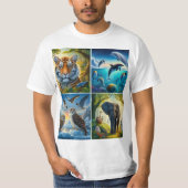 Collage de animales t-shirt (Voorkant)