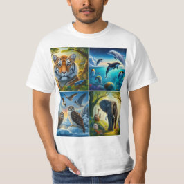 Collage de animales t-shirt