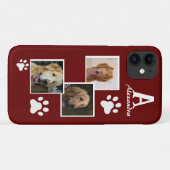 Collage de fotos de perro Monograma  Case-Mate iPhone Case (Achterkant (horizontaal))