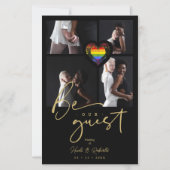 Collage de fotos del Rainbow Heart del orgullo pre (Voorkant)