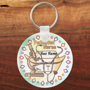 Collage Dedicated Nurse sleutelhanger